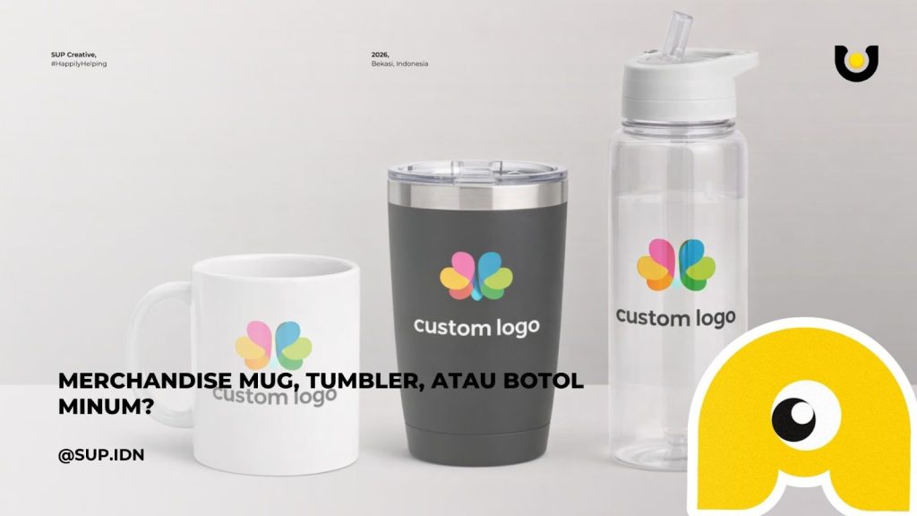 Merchandise Mug, Tumbler, atau Botol Minum: Mana yang Lebih Relevan untuk Kantor?