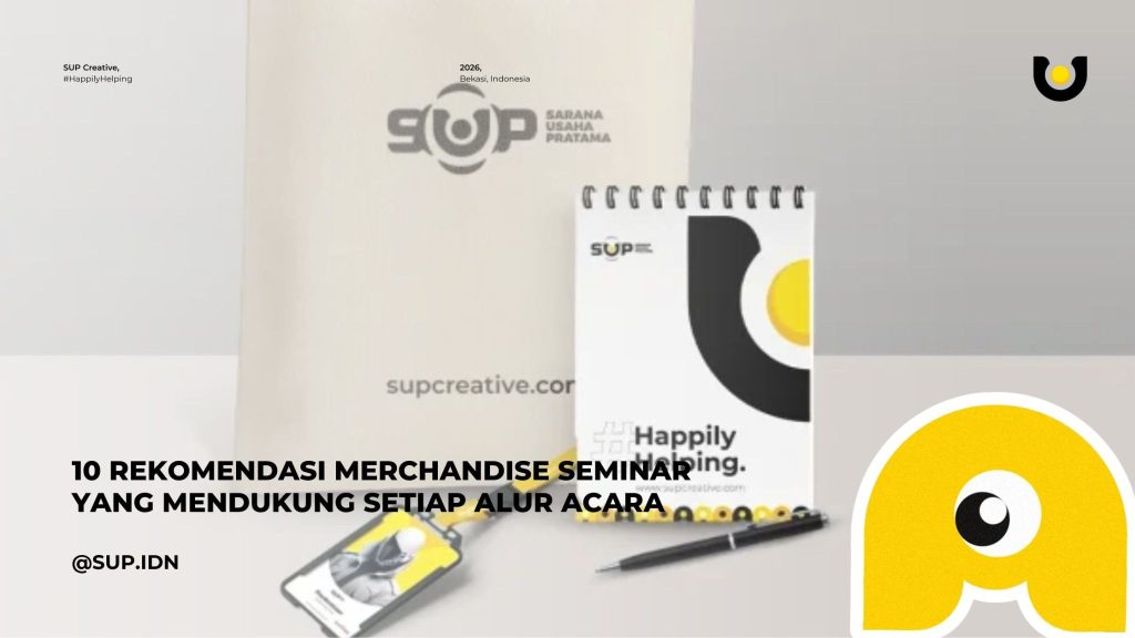 10 Rekomendasi Merchandise Seminar yang Mendukung Setiap Alur Acara